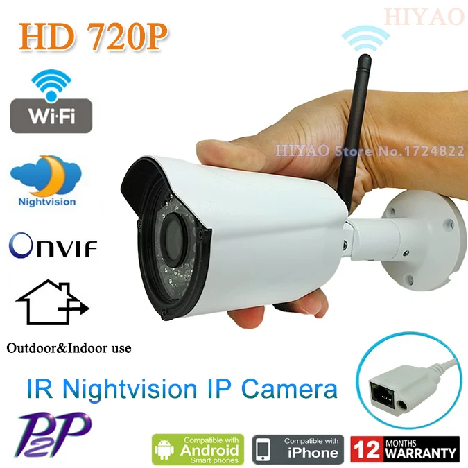 ФОТО HD 720P CCTV Wireless Surveillance IP Camera WIFI  H.264 Video Compression Outdoor For Home Security Monitoring System
