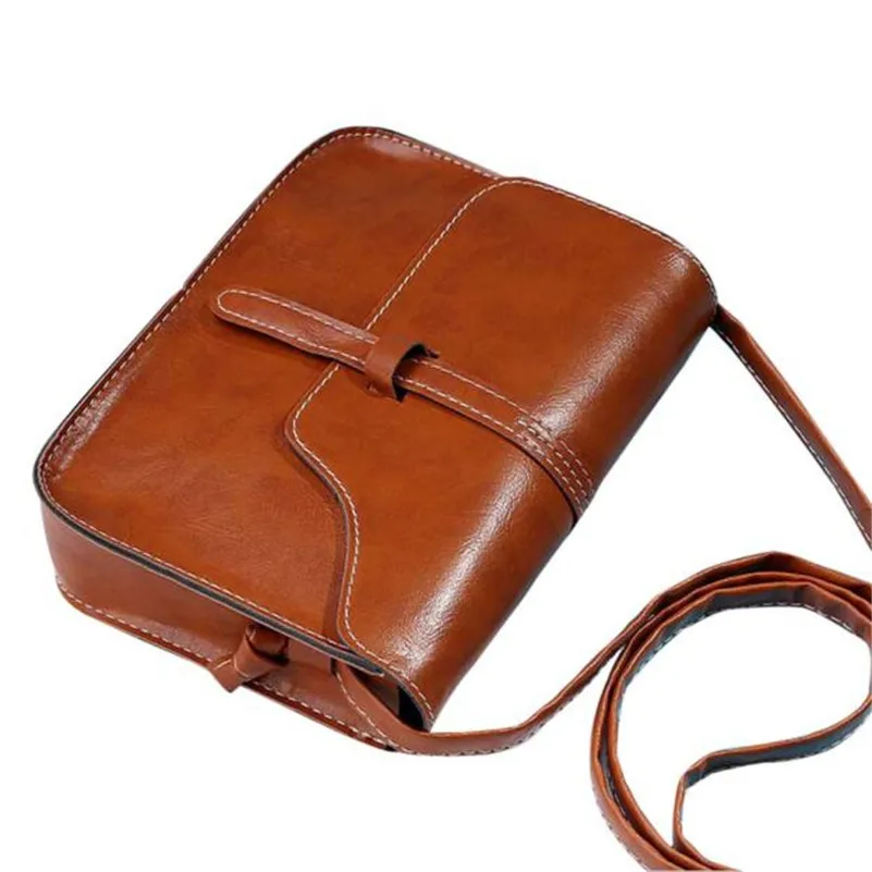 

2017 Free shipping Unique lovely bag full of personality Vintage Purse Bag Leather Cross Body Shoulder Messenger Bag F 21