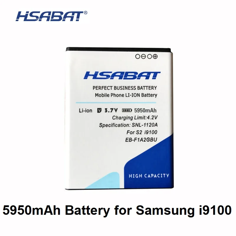 

HSABAT 5950mAh EB-F1A2GBU Battery for SAMSUNG Galaxy S2 i9100 9100 i9100g i9103 i9105 i9108 i9050 i9188 I777 B9062
