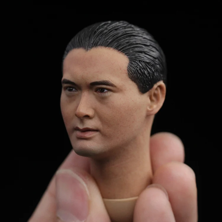 

1/6 God of Gamblers Chow Yun Fat Head Carved Gao Jin Head Model Figure sculpt