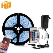 Bluetooth Controller RGB LED Strip Set 12V LED Strip 5050 5m 60LED m 24key Bluetooth Controller