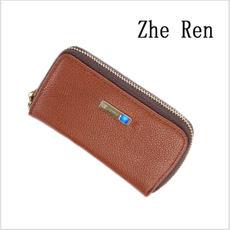 

smart wallet Men real leather money wallet Head layer cowhide intelligent anti-lost- theft the key packets