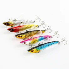 8color 88mm 26g Fishing Lures VIB Transparent Shocker Hard Baits Artificial Full Swimming Layer Vibe FJORD Hooks