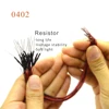 0805 1206 0603 0402 12V SMD LED Lights 1.5K Resistor Wired Strip For Micro Model Train/Building Sand Table Lighting Scene Layout 2