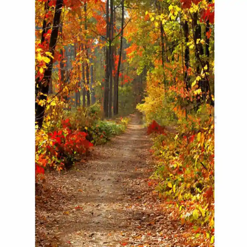 Mayitr 1 шт. 5x7ft живописных осень Задний план винил кленовые листья лес фотографии фонов для Аксессуары для фотостудий