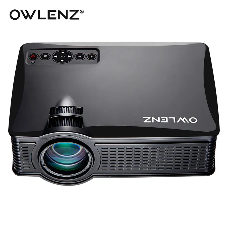 Owlenz sd50 плюс 1500 люмен Портативный мини светодиодный проектор для домашнего Театр