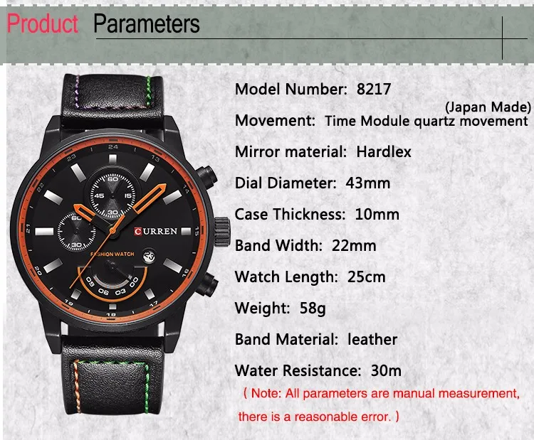 Мужские модные повседневные спортивные кварцевые часы, мужские часы, Топ бренд, роскошные кожаные часы, Прямая поставка, наручные часы, мужские часы CURREN 8217