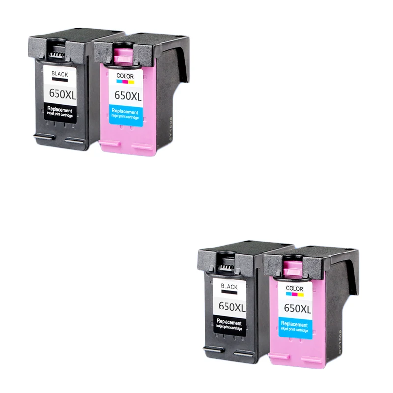 

4pcs Ink Cartridge Luocai for HP 650 XL for HP Deskjet Ink Advantage 1015 1515 2515 2545 2645 3515 3545 4515 4645 650xl