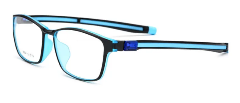 Стиль TR90 Спорт на открытом воздухе Анти-скольжения повесить шею оптики оправа для очков человек близорукость медицинские очки Оправа очков Nerd Теда обод - Цвет оправы: Black blue