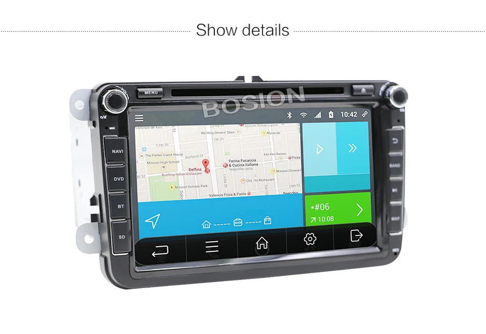 Excellent Android 7.1 New 8 Inch 2 DIN 800*480 Car DVD GPS For VW Passat B6 / B7 / Passat CC with WiFi Canbus and free 8G Card and Map 25 Excellent Android 7.1 New 8 Inch 2 DIN 800*480 Car DVD GPS For VW Passat B6 / B7 / Passat CC with WiFi Canbus and free 8G Card and Map 25