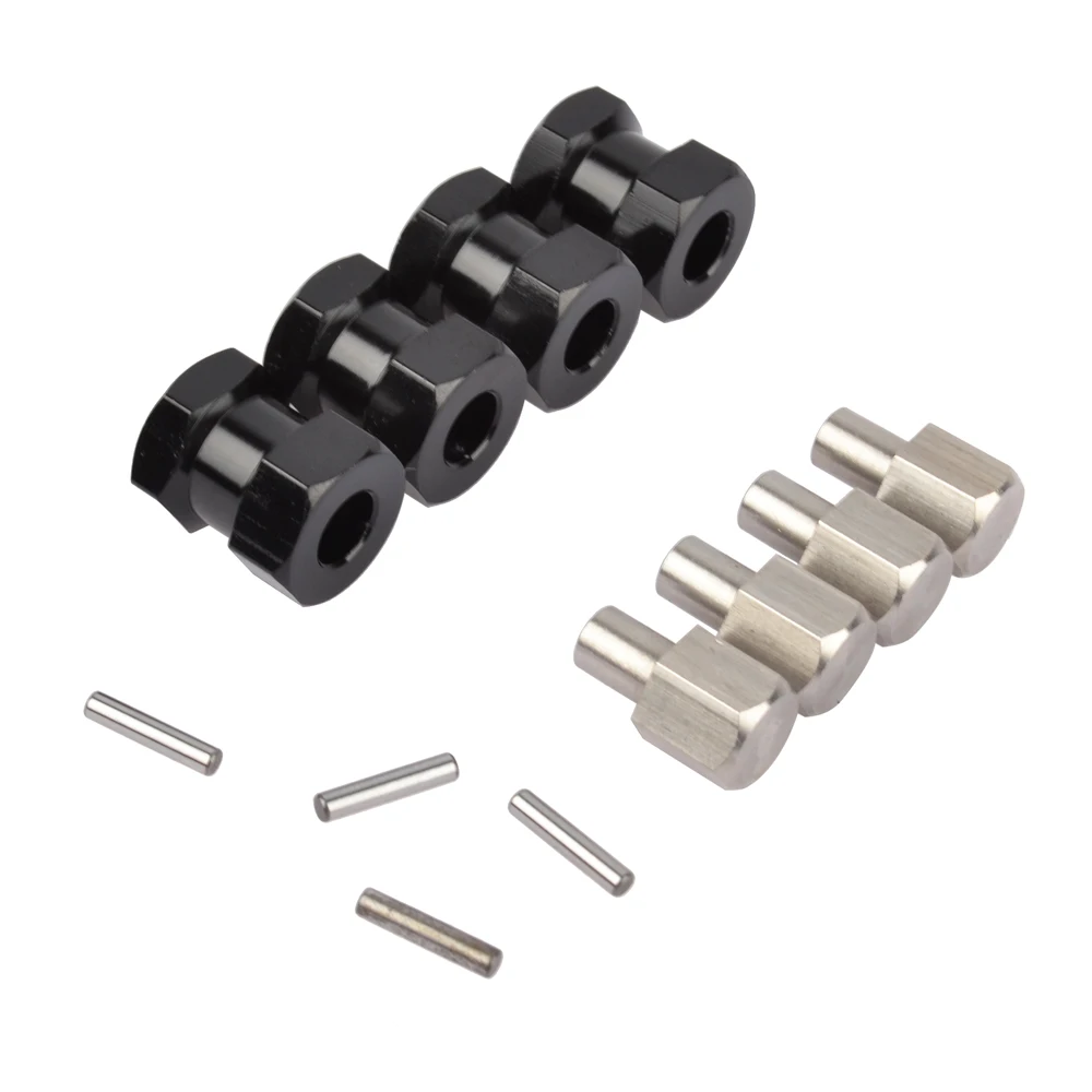 RC Crawler 1/10 Aluminum Alloy 12mm Wheel Hub Hex Drive Adaptor Adapter 15MM Offset For RC SCX10 WRAITH