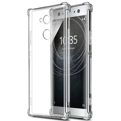 Shockproof Clear Silicone Phone Case for Sony Xperia XZ2 Compact (Clear)