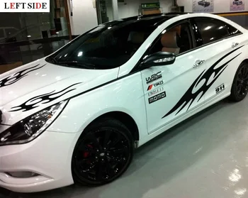 

LEFT SIDE Car Stickers Vinyl Both Sides and Hood Waterproof High Quality Decal Customized car accessory stickers