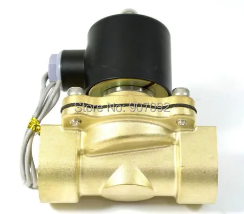 

Free Shipping Brass Water Solenoid Valves 1" Water Air Fuel N.C Model 2W250-25 Standard Voltages Option 5pcs/Lots