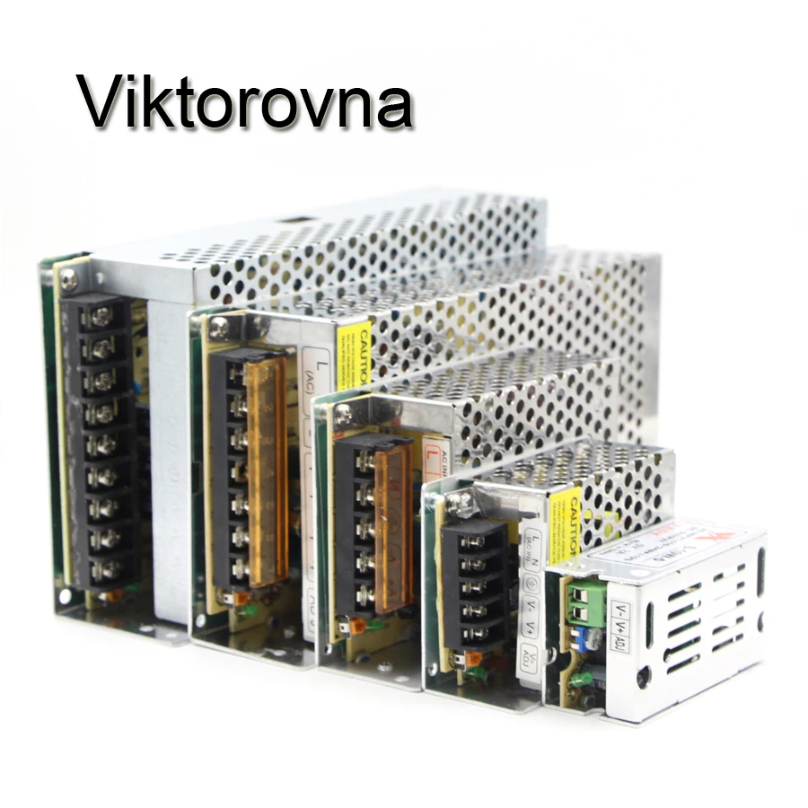

AC / DC 5V 2A 5A 10A 20A 60A Power Supply Adapter Transformer for WS2812B WS2801 APA102 8806 LED Strip Light free shipping