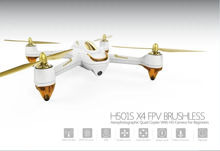 Hubsan H501S X4 PFV BRUSHLESS Aerophotographic Quad Copter With GPS Camera For Beginners racing Drone Dron