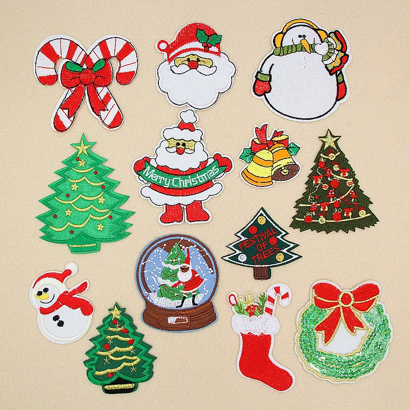 iron on christmas patches