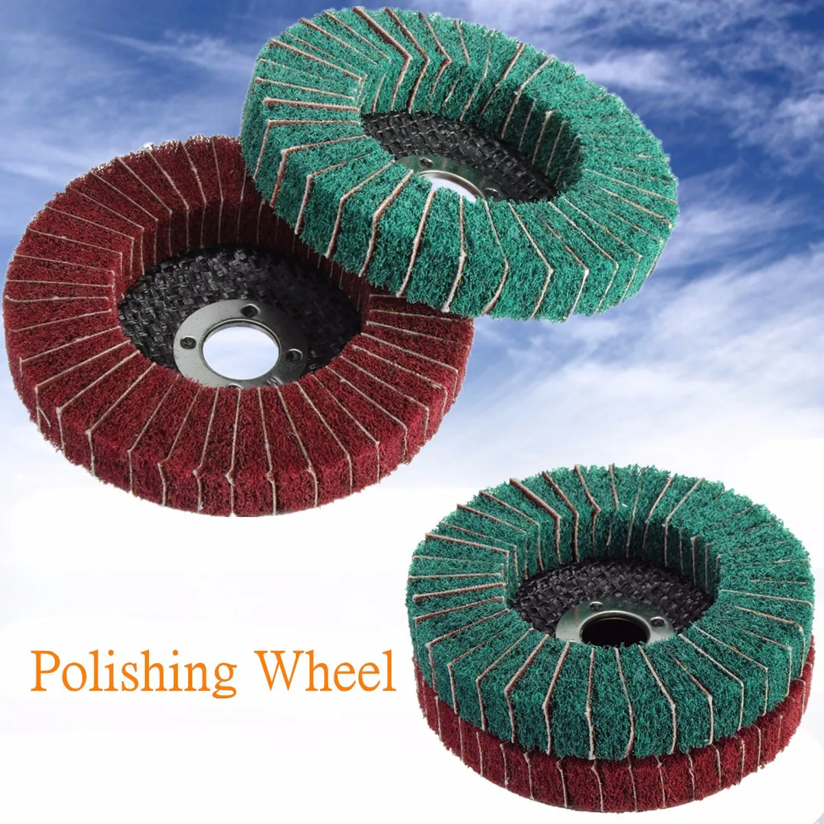 

1PCS 10cm Nylon Fiber Buffing Wheel Abrasive Polishing Buffing Disc 280/320 Grit Nylon Fiber Polishing Wheel