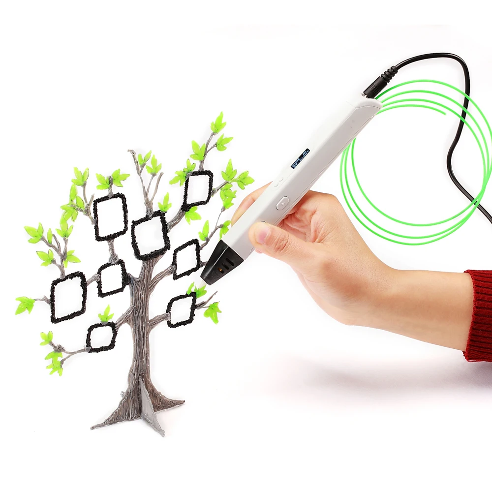 RP800A 3D Professional Printing 3D Pen with OLED Display Generation 3D Drawing Pen for Doodling Art