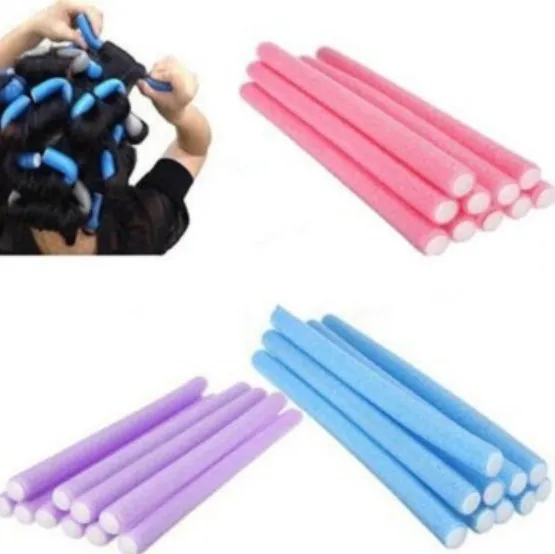 

10 pcs/Lot Soft Hair Curler Roller Curl Hair Bendy Rollers DIY Magic Hair Curlers Tool Styling Rollers Sponge Hair Curling
