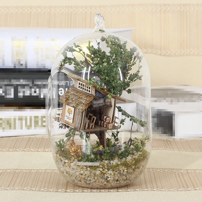 Treehouse Glass Ball DIY 3D Dollhouse