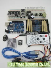 Бесплатная Доставка 1kit Robotale стартовый комплект с ООН R3 MEGA328P 830 отверстия Макет для ардуин основы использования ардуин