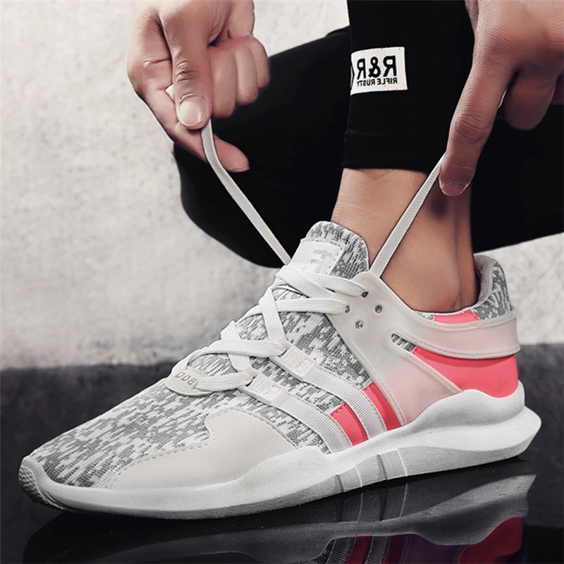 

2018 New Autumn Running Shoes For Men Lace-up Mesh Air Athletic Trainers Zapatillas Sports Male Shoes Outdoor Walking Sneakers