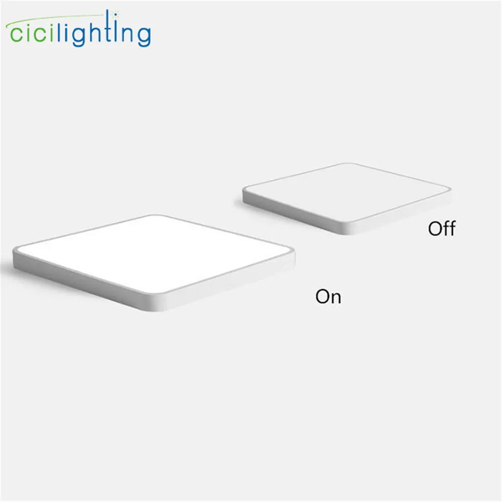Светодиодный потолочный светильник, современный квадратный светильник, светильник для гостиной, светильник для спальни, кухни, ультратонкий прямоугольный светодиодный потолочный светильник черного цвета