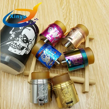 

Apocalypse Rapture RDA Rebuildable Atomizer 24mm 510 thread BF RDA With Wide Bore Drip Tip For Electronic Cigarette Box Mech mod