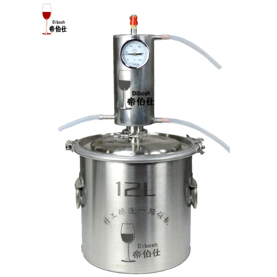 

12L Distiller Kit Moonshine stainless steel Distiller Brandy Vodka Wine Maker Home Brew Equipment