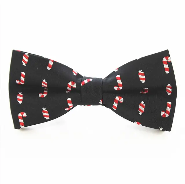 RBOCOTT New Christmas Bow Tie Men's Green Christmas Tree Bowtie Black