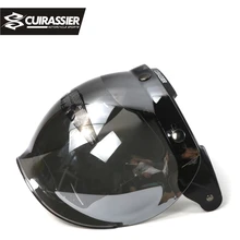 Cuirassier VS02 Open Face Motorcycle Helmet Bubble Shield Visor Lens Motorbike Glasses for Harley&Jet Helmet Sunglasses 10 Color