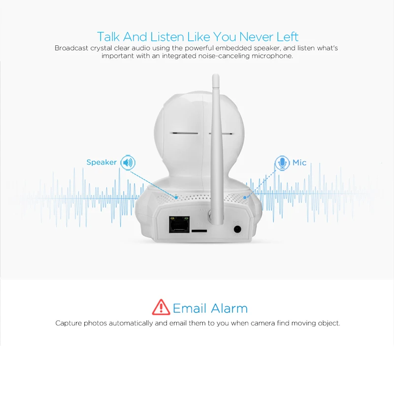 Smart Home Security Camera Full HD 2MP Wifi IP Camera 1080P CCTV Surveillance Camera Two Way Audio Alarm Baby Nanny Pet Monitor