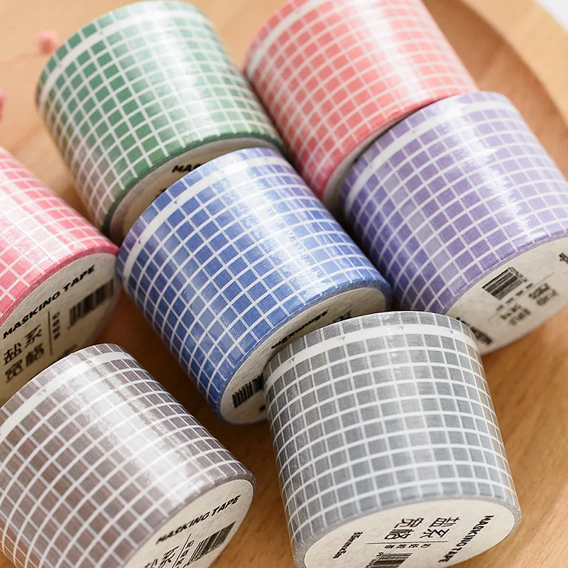 

The latest and paper grid series of hand held tape literature and art RETRO notebook, photographic materials sticker stationery.