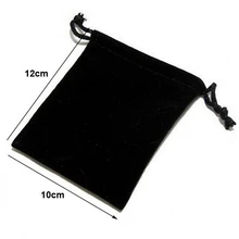 100pcs lot 10x12cm Black Blue Red Wine Red Drawstring Velvet Bags Jewellery Pouches Wedding Packaging Bags