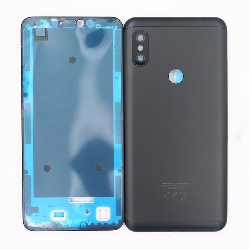 

BaanSam New Front Frame Battery Cover Back Cover Housing Case For Xiaomi Redmi Note 6 Pro 6.26 Inch With Power Volume Buttons