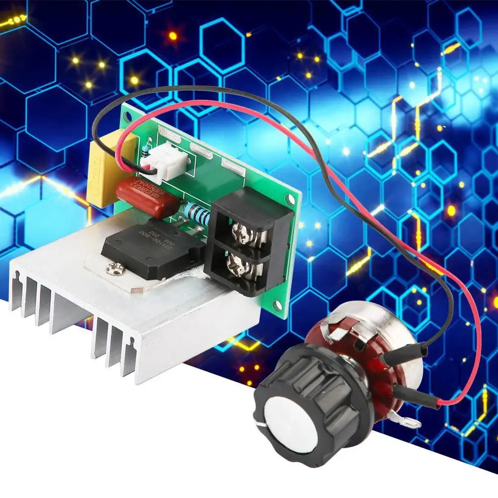 Электронный переменного тока 0-220 V 8000 W моторный накопитель переменного тока Скорость регулятор высокое Мощность Напряжение регулятор напряжения диммер