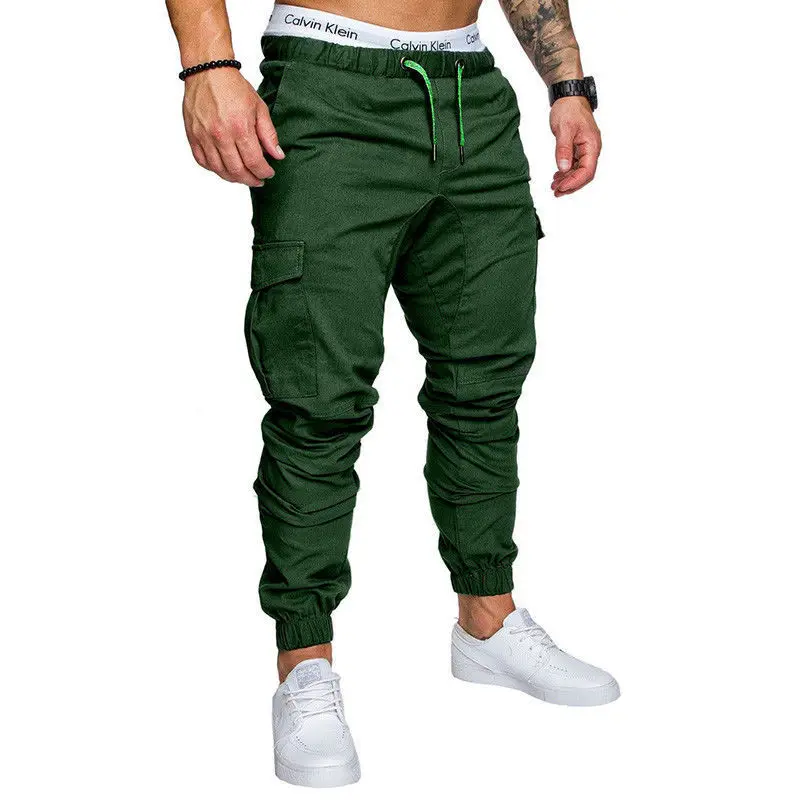 

5 Styles Hot New Fashion Mens Slim Fit Urban Straight Leg Trousers Casual Pencil Jogger Cargo Leg Pants