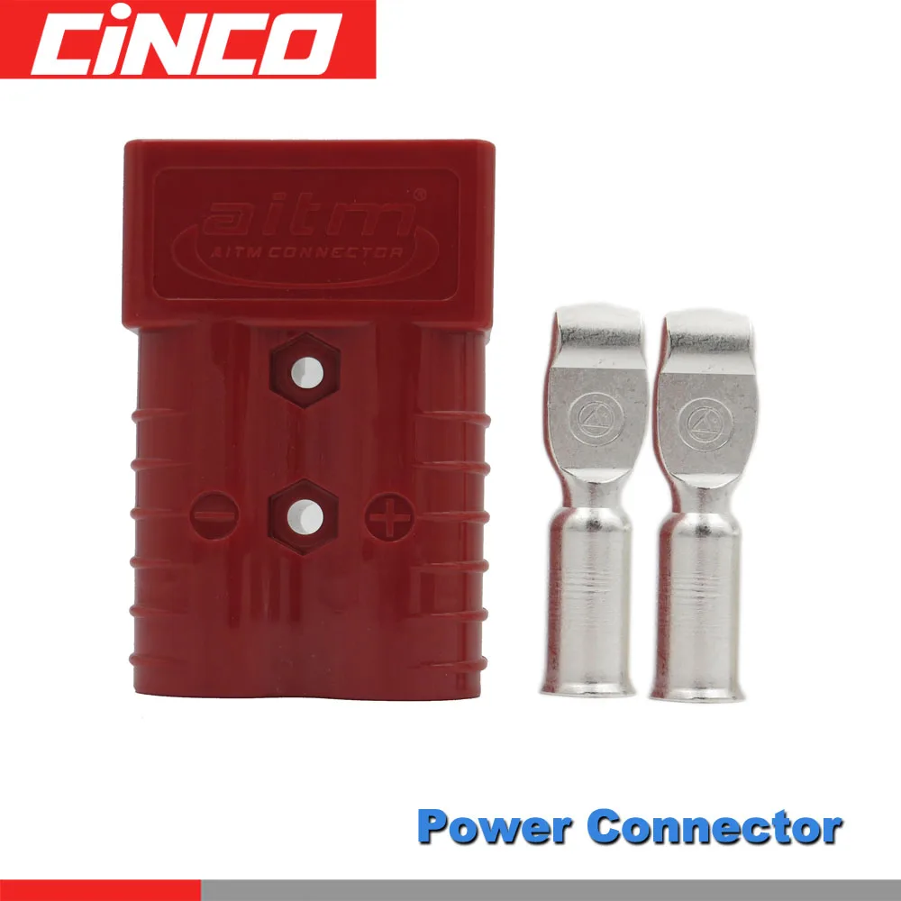 

350A 600V Gray Red Color SH350 Plug Connector Double Pole with copper Contacts for Solar Panels Caravans Battery