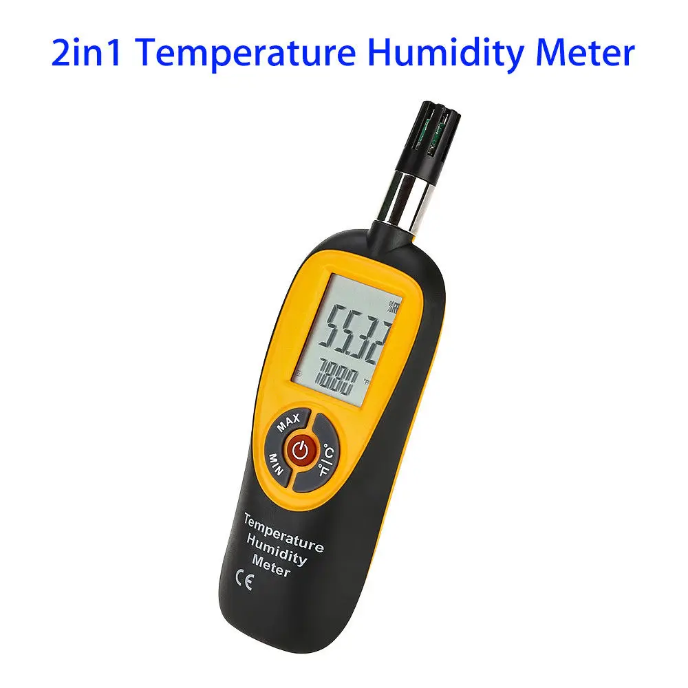 

SEESII HT-96 2in1 Digital Temperature And Humidity Meter Tester Instrument Gauge Monitor Air Measure Portable High Precision
