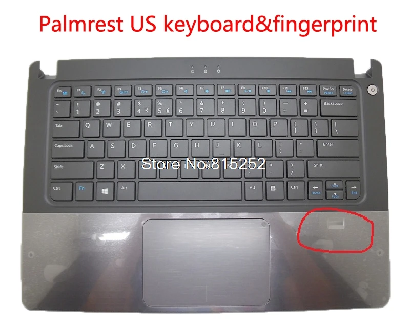 Ноутбук Palmrest для DELL для Vostro 5460 5470 5480 056M9X 0Y3X62 Y3X62 053JW1 53JW1 0VDCHK 06PDJY 6PDJY с клавиатурой