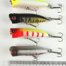 600 шт. 5,5 см 5,5 г 8# попперы с крючками пластиковые рыболовные приманки бас воблер на щуку форель наживки PESCA рыболовные снасти