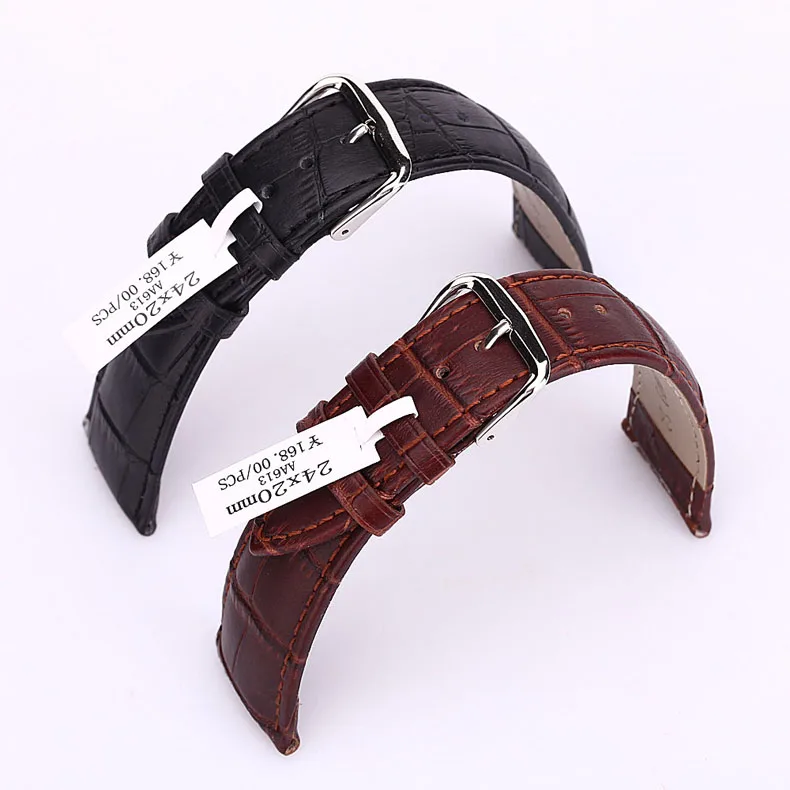 

Black Brown Luxury Crocodile Genuine Leather Strap Watch band For Apple Watch iWatch Series 1 2 3 38MM 42MM