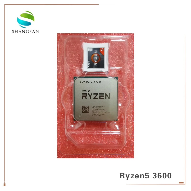 Новая коробка AMD Ryzen 5 3600 R5 3600 3,6 ГГц 6-ядерный 12-нить Процессор процессор 7NM 65 Вт L3 = 32 м 100-000000031 гнездо AM4 с охлаждающим вентилятором