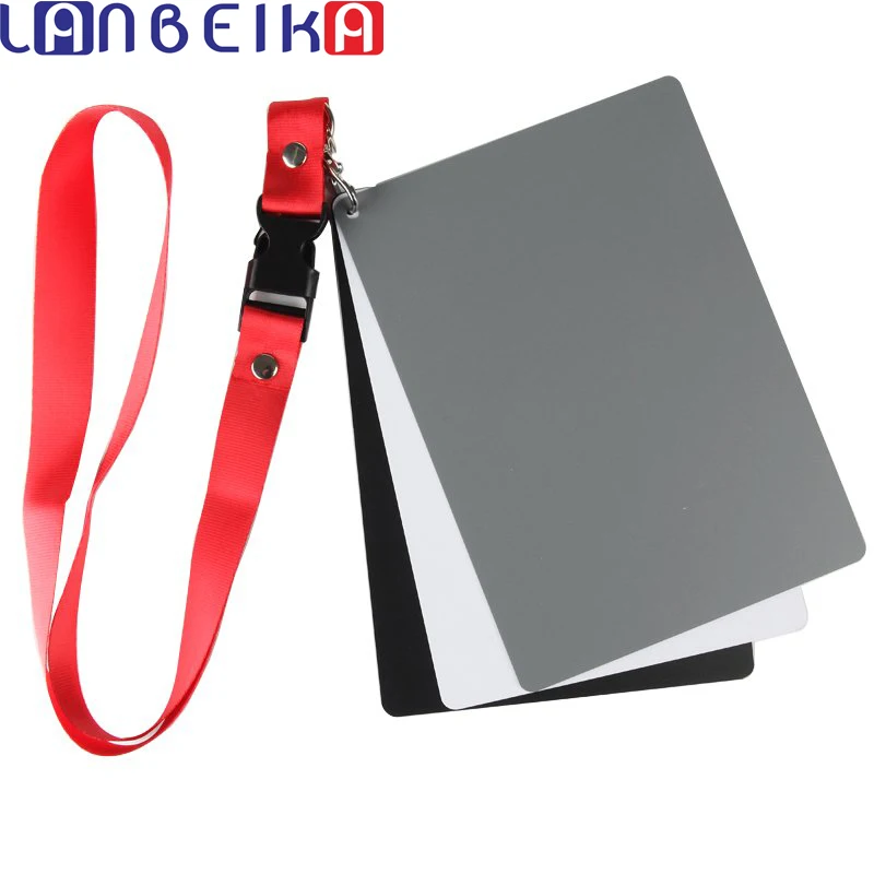 Camera Accessory Big Size 17 12cm Digital White Black Grey Balance Cards 18 Gray Card with