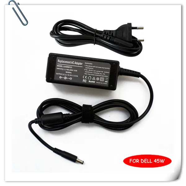 

19.5V 2.31A 45W AC Adapter Charger Power Supply for dell XPS13-0015SLV 3RG0T Ultrabook PA-1450-66D1 carregador notebook caderno