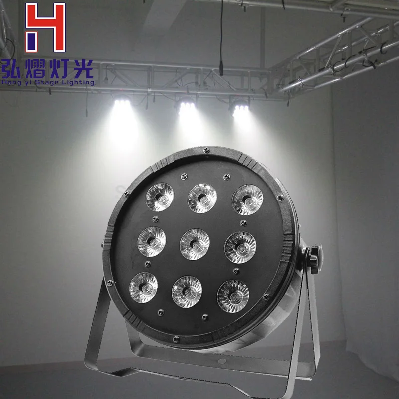 DMX Led Par 9X12W RGBW LED Stage Par Light Wash Dimming Strobe Lighting