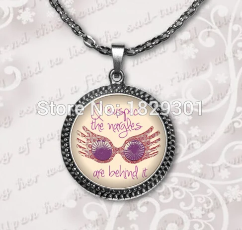

Luna Lovegood Necklace You're just as sane as I am Pendant Jewelry Glass Dome Pendant Necklace