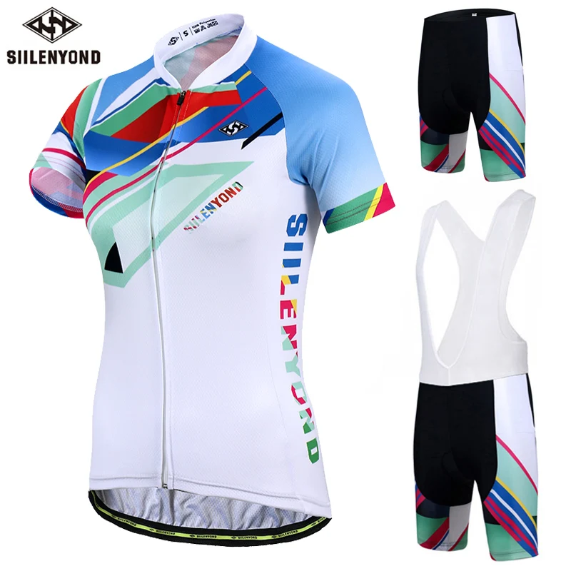 

SIILENYOND Onawa Breathable MTB Bike Clothing Women Bicycle Clothes Ropa Ciclismo Cycling Wear 100% Polyester Cycling Jersey