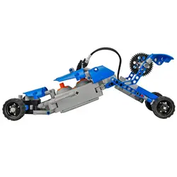 DIY строительный блок высокая скорость RC автомобиль внедорожный автомобиль деформация автомобиля обучающая игрушка-джентльмен тип синий